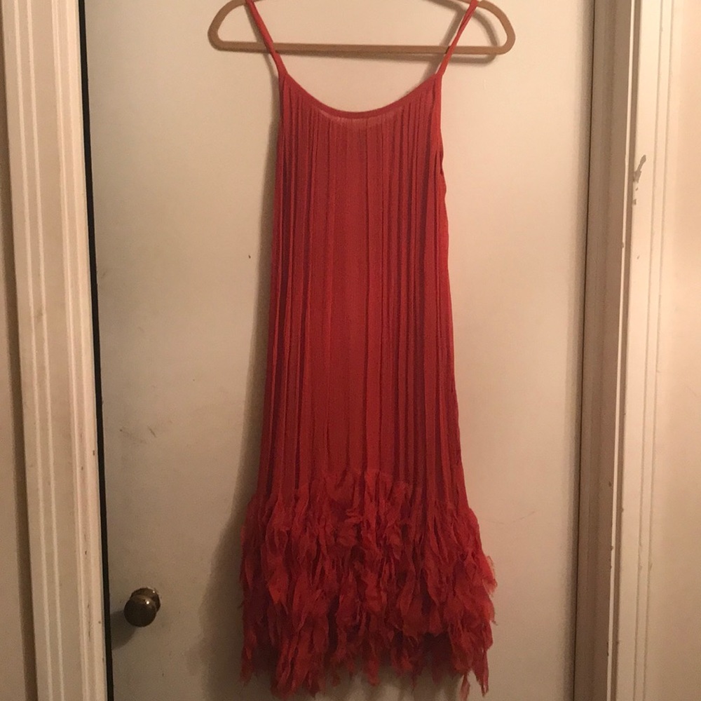 Tunic Ruffle Mini Dress or Tunic Top